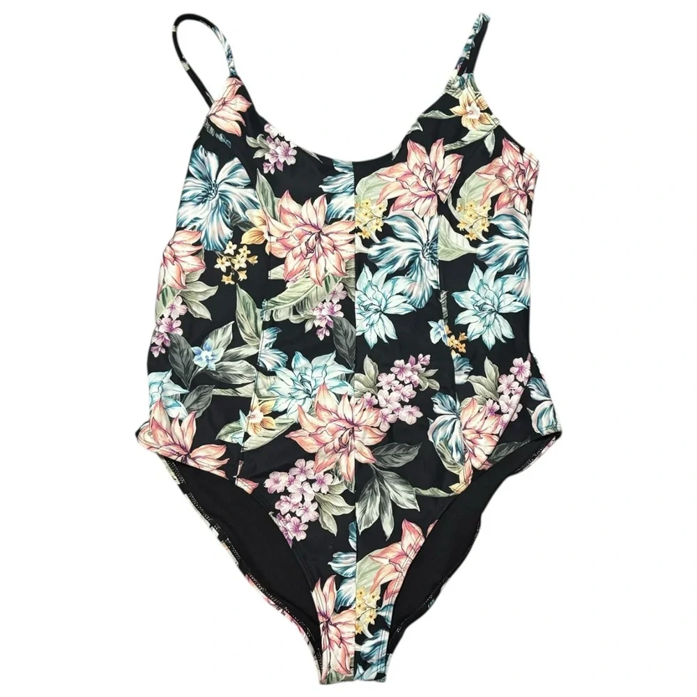Robert Graham NWT Floral One Piece Swimsuit Tropical Classic‎ Designer Sz 8/M